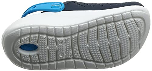 Sandália, Crocs, Literide Kids, Navy/White, 30, Criança Unissex