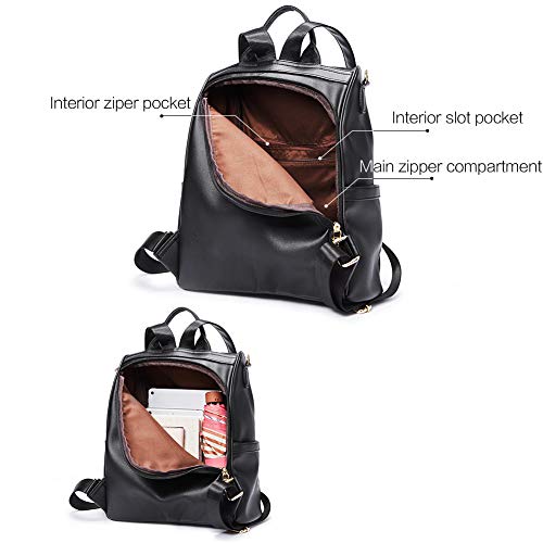 image for CLUCI Womens Backpack Purse Fashion Leather Large Travel Bag Ladies Sh