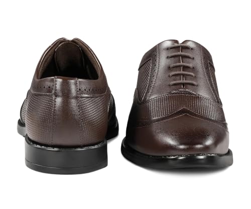 Image of LOUIS STITCH Men's Formal Lace-Up Brogue Shoes | Formal Lace-Up Shoes for Men | Business & Occasion Wear | LSVSBG-1