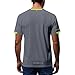 Men's Short Sleeve T-Shirt Summer Crewneck Moisture-Wicking Shirts Athletic Running Gym Workout Tops Gray Large
