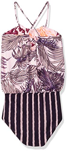 Image of Maaji Girls' One Piece with Blouson Top Swimsuit
