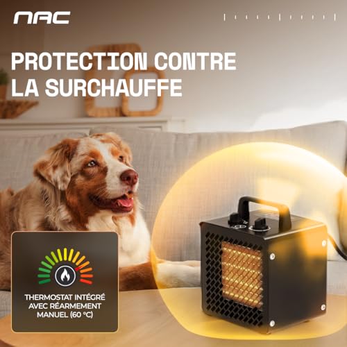 Radiateur electrique mobile pour rechauffer une serre froide - 6