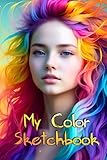  My Color Sketchbook W: Coloring book with 100 blank pages