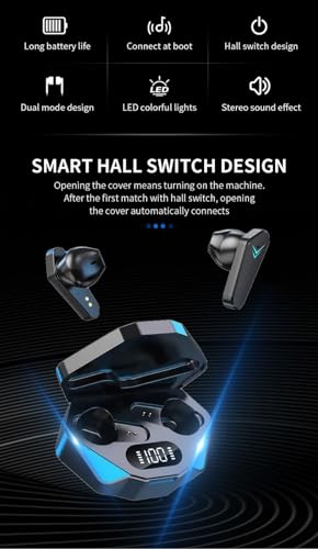 VEHOP GAMO TWS Earbuds, Gaming Earbuds with RGB LED Gaming Design. 30 Hours Playtime, Bluetooth 5.0 + ENC Clarity, 13mm HD BASS Drivers, IPX7... - Image 4