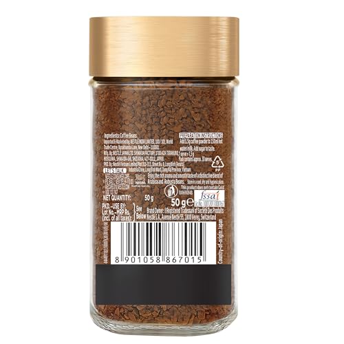 Image of NESCAFE Gold Instant Coffee Powder | Premium Imported Coffee | Freeze Dried | Rich & Smooth Taste | 50g, Jar (Pack of 2)