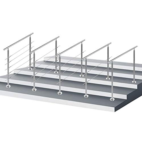Balustrade pour marches extérieures et garde-corps d'escalier robuste