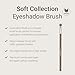 Sandstone Scandinavia Eyeshadow Makeup Brush - Professional Vegan Ultra Soft Bristles - Cruelty Free Premium Quality for All Skin Types