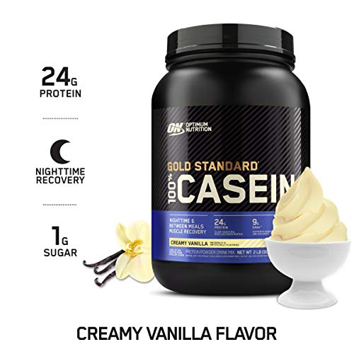 Optimum Nutrition Gold Standard 100% Casein Proteinpulver, Geschmack Creamy Vanilla, 924g, 28 Portionen