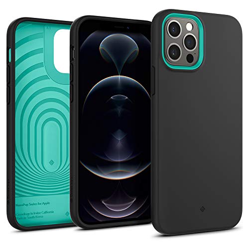 Caseology Nano Pop Compatible with iPhone 12 Pro Case Compatible with iPhone 12 Case (2020) - Prune Charcoal