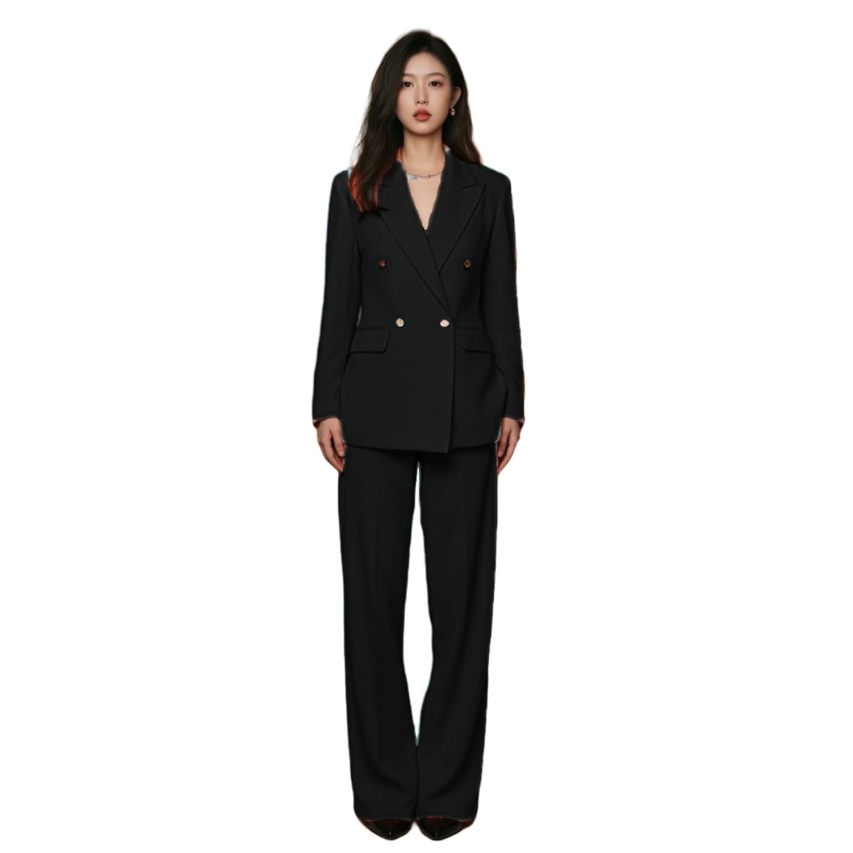 Oversized Womens Suits Tuxedos 2 Piece Business Set Vintage Wide Pant Suits Dressy Wedding