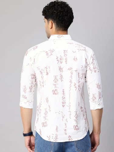 Image of Majestic Man Men's Stylish Unique Print Casual Shirt - Pure Cotton| Full Sleeve | Trendy & Comfortable