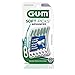 GUM Soft-Picks Advanced, Easy to Use Dental Picks for Teeth Cleaning and Gum Health, Disposable Interdental Brushes with Convenient Carry Case, Dentist Recommended Dental Picks, 60 Count