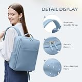 GOLF QUALITY Plecak na laptopa, 16 cali Praca Plecaki Biznesowe Portfel Plecak Komputer Plecak Na Co Dzień, Misty Blue, 16 inches, Nowoczesne