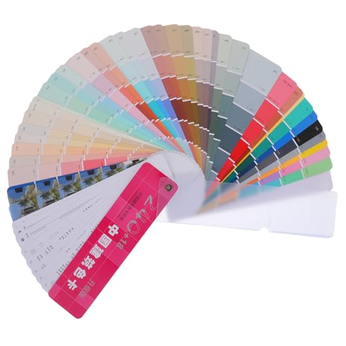 HOMSFOU Farbmuster-Standardkarte Mit 258 Farben Nationale Farbchips Für Bauprojekte Präzise...