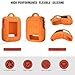 BliFulde Custom Silicone Protective Case, Compatible with Garmin inReach Messenger & Messenger Plus, Drop & Scratch Resistant Durable Cover, Orange(Case Only)