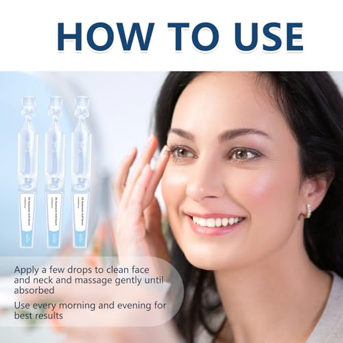 RWSEFK 3% Hyaluronic Acid Serum Ultra-Hydrating Vials, Hyaluronic Acid Tubes, Wake Nature Perfection Hyaluronic Acid, 3% Hyaluronic Acid Serum for Face, Ultra Hydrating Serum (1 Box of 30) 1.2ml