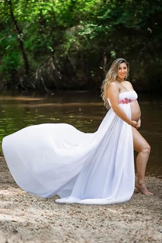 Mommy Jennie Maternity Pregnancy Sash Belt with Flower Floral Baby Shower3