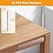 Anti Door Slam 30PCS, Door Slam Silencer, Clear Cabinet Door Bumpers, Rubber Bumpers Self Adhesive 2.5x0.4x0.08 inches