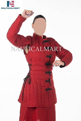 NauticalMart Women's Gambeson Medieval Women Clothing - LARP Medieval Fantasy Female Armor