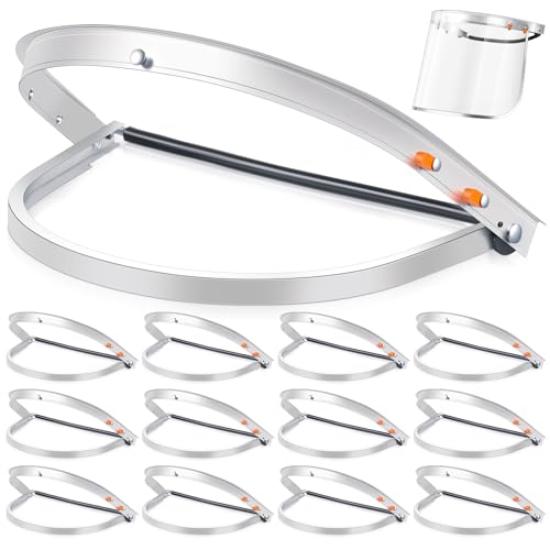 Zonon 12 Pcs Aluminum Face Shield Adapter for Grinding Cutting, White