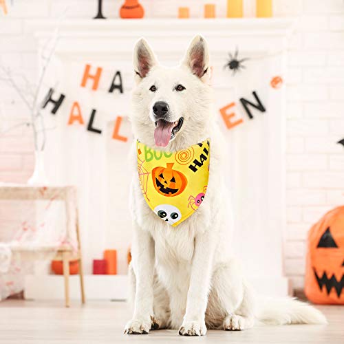 8 Pezzi Bandane per Cani di Halloween Sciarpa