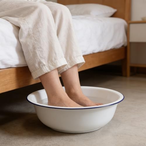 Tina de baño esmaltada para pies, 2 piezas, 32/34 cm miniatura 5