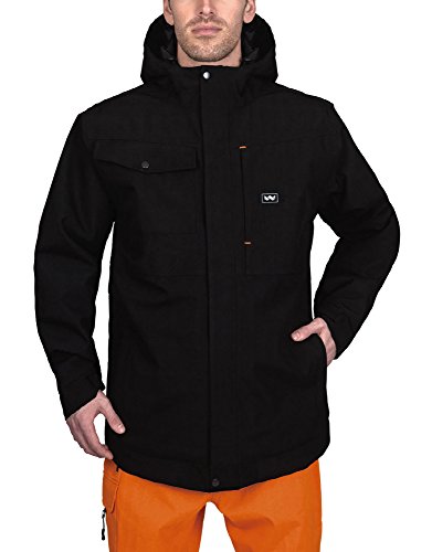 Walls Men's Modern Work Insulated Rain Jacket, Midnight Black, 2X