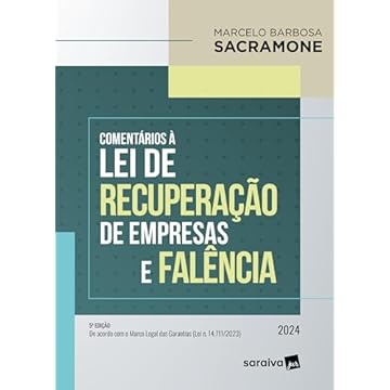 Capa do livro Comentários à Lei de Recuperação de empresa e falência - 5ª edição 2024