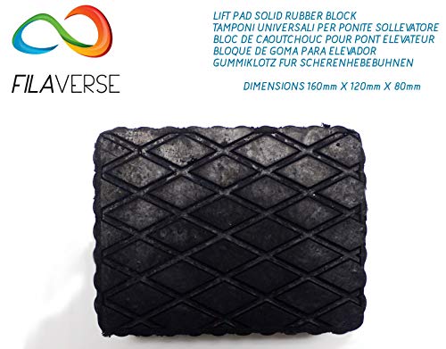 FILAVERSE Gummipuffer Set mit 2 Stück, 160 x 120 x 80 mm, für Hebebühnen, Auto & SUV