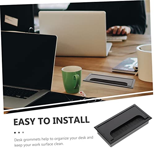 Cache-trou de câble en aluminium DOITOOL pour optimiser votre espace de télétravail - 5