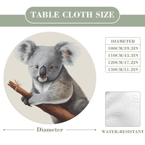 Nappe de pique-nique ronde imperméable et ajustable pour jardin et camping