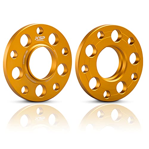 Image of KSP 5X130 Wheel Spacers for Porsche Cayman Caynne Panamera 911, 15mm Aluminum Spacers With Hub Lip fit Boxster 718 924 928 968 944 986 996 997 Volkswagen Touareg Q7, 5x130 to 5x130 PCD 71.5mm Hub Bore
