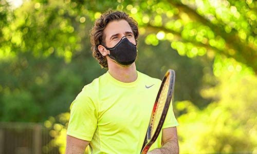 Máscara Reutilizável Knit Safe V-Block (PRETO, M)