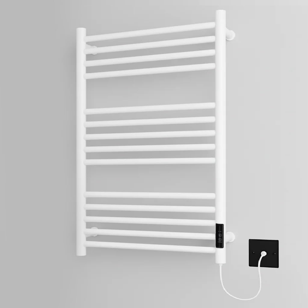 (600Mm) Belfast White Dry Electric Towel Rails 600978269500