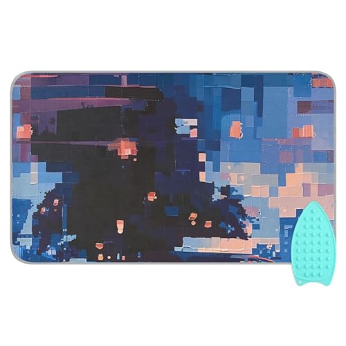 Blue Check Alena Aenami Copertura per asse da stiro resistente al calore e pad con supporto in ferro in silicone Tappetino resistente al calore per stirare per tavolo da tavolo Manta para planchar
