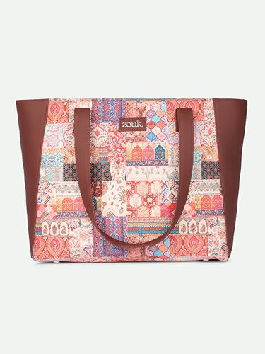 Image of ZOUK Women's Handcrafted Side Tote Bag and Handbag for Office and College