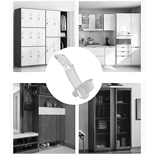 Shelf Support Peg Luorng 20Pcs Clear Plastic Locking Shelf Support Pin Clips, Cabinet Shelf Pins For 1/4Inch Diameter Hole And 25/32Inch Shelf,Self-Locking Bracket Clips #TOP1