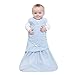 HALO Micro-Fleece Sleepsack Swaddle, 3-Way Adjustable Swaddle Blanket, TOG 3.0, Baby Blue, Preemie