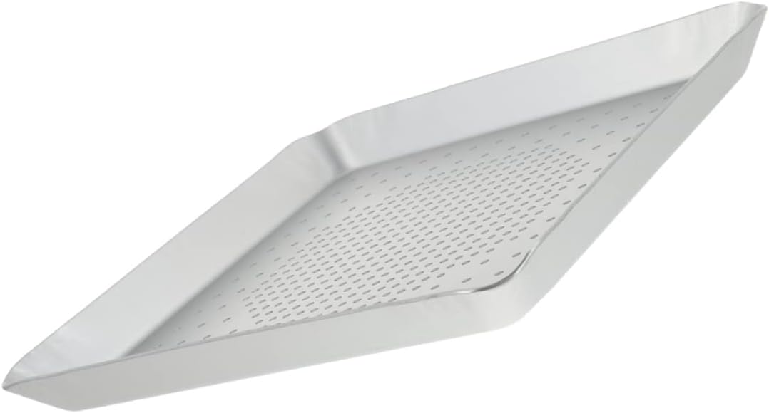 Ciieeo Square Perforated Aluminum Alloy Pizza Baking Pan Nonstick Easy to Clean Even Heat Distribution for Home Baking and Pizza Preparation