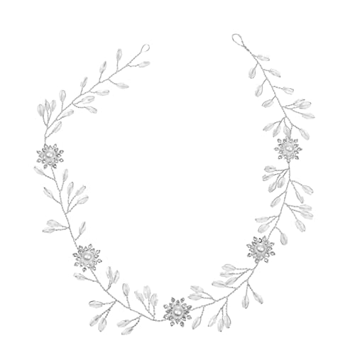 Flor for la decoración Vintage Elegante Boda Vine Cabello Niños Mujeres Tiara Cabeza Hecho a Mano Corona Tocado Banquete Cadena Aleación Novia Delicada Diadema Elegante