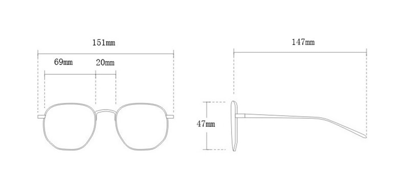 Gafas de sol metal vintage