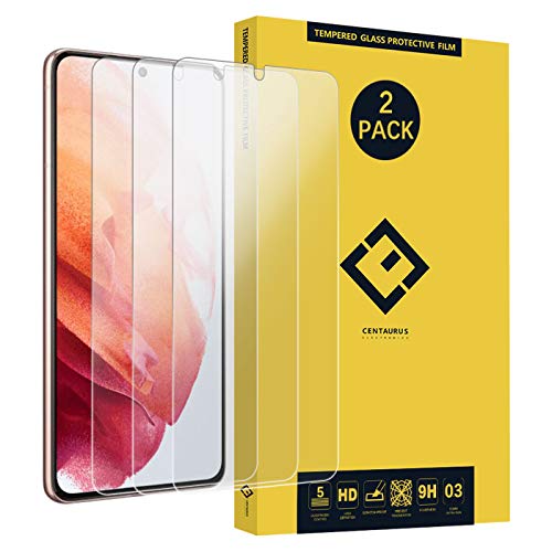CENTAURUS 3 Pack Screen Protector for Samsung Galaxy S21,Anti-Scratch H9 Hardness Full Coverage Tempered Protective Film Compatible with Samsung Galaxy S21