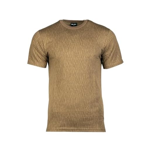 Mil-Tec NVA Strichtarn Classic Camouflage Military Mens T-shirt,Braun (Strichtarn), Gr.L