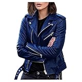 Material: utilizamos materiales de alta calidad para producir cada pieza de chaqueta de piel sintética, por lo que es muy suave y no tiene un olor desagradable. Puedes sentir la textura y no te decepcionará esta chaqueta de cuero duradera.
