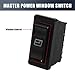 sourcing map 4Pcs 5 Patillas Interruptor de Elevalunas Pulsador con Luz Universal...