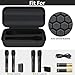 Wireless Microphone Case Compatible with JBL Wireless Two Microphone/for JBL Partybox, Handheld Dual Mic Travel Storage Bag for Receiver, Batteries and Other Accessories - Black (Box Only)
