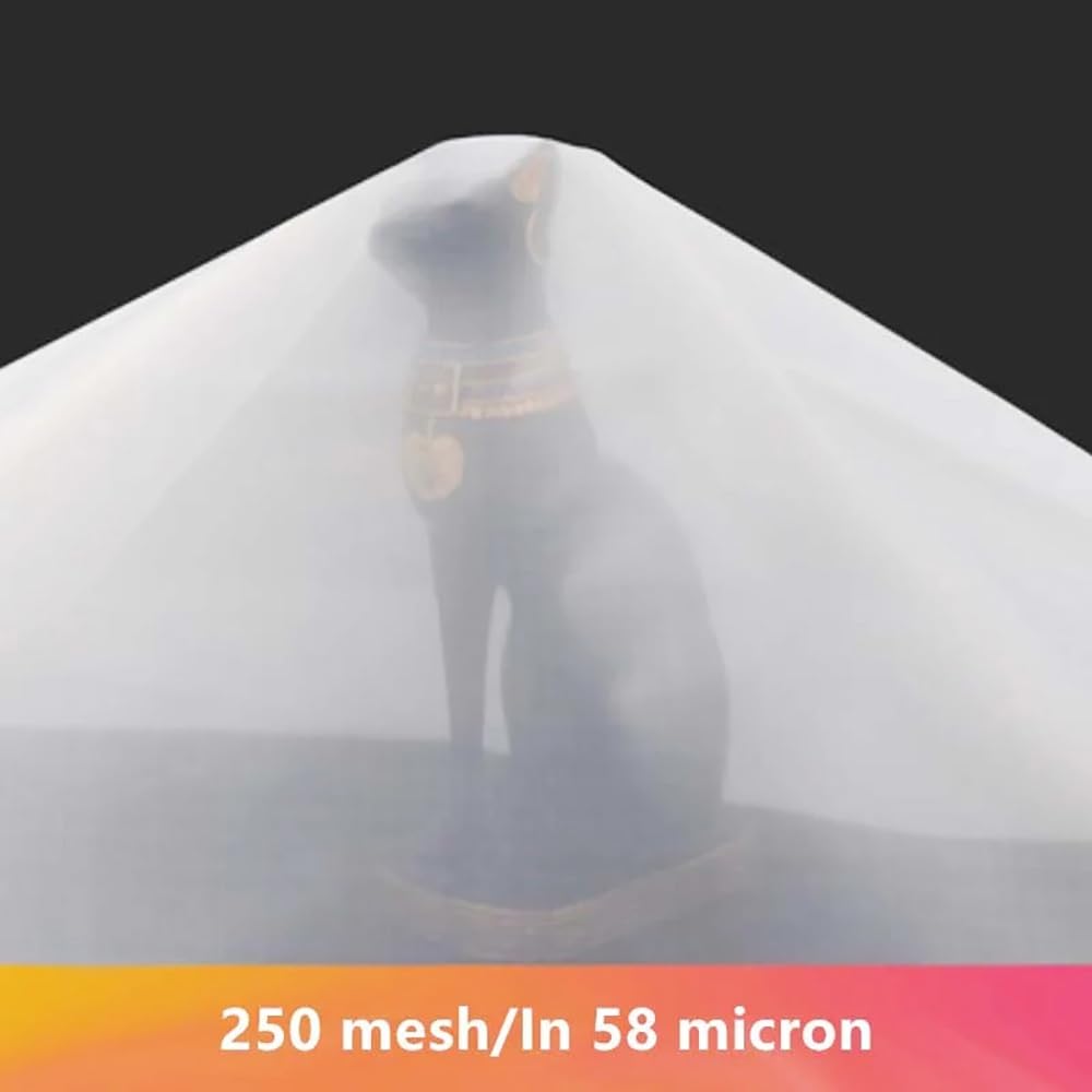 Nylonowa siatka filtrująca 100-600 oczek do zastosowań spożywczych i przemysłowych - wszechstronna 1 x 1 m do 1 x 20 m, idealna do filtracji, odcedzania i przesiewania - 250 oczek x 1 x 15 m