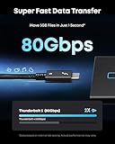 Anker Prime Thunderbolt 5 Cable, 3.3 FT USB C to USB-C Cable, 240W Charging, 80Gbps Data Transfer, 8K/4K Displays, for MacBook Pro, iPhone 17/16/15, iPad Pro,and More - Image 3