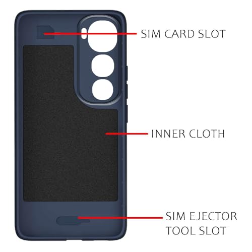 Image of Shockproof Case for Vivo Y400 5G / Y400 4G | Full Camera Protection | TPU Flexible Back Cover for Vivo Y400 5G / Y400 4G (Steel Blue)