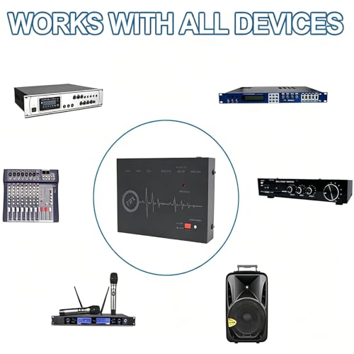 Mini supresor de retroalimentación por cambio de frecuencia, 3 entradas y 1 salida, con panel de control y antiflambeo automático para salas de conferencias, estudios de grabación y KTV miniatura 5